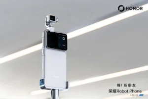 HONOR анонсировала флагманский смартфон&nbsp;HONOR Robot Phone, оснащённый 200-мегапиксельной камерой на выдвижной мото…